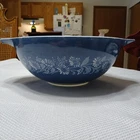 VINTAGE Pyrex Mixing Bowl Dark Blue Colonial Mist Cinderella 444