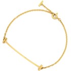 Bracelet Tiffany & Co T Smile or jaune 18 carats or jaune 750 18 carats YG 【US