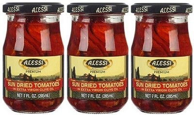 Alessi Sun Dried Tomatoes In Extra Virgin Olive Oil 3 Pack
