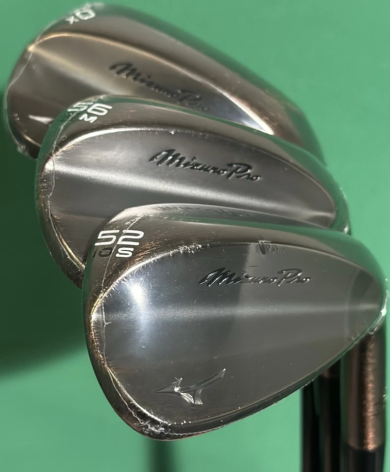 Mizuno Pro T1 Denim Copper Wedge Set 52-10*, 56-10*, 60-06* Steel KBS Hi-REV NEW - Image 2 of 4
