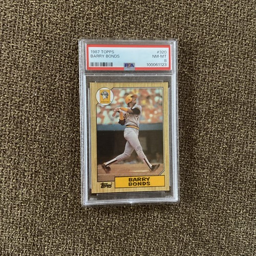 1987 TOPPS BARRY BONDS #320 ROOKIE PSA 8 NM/MT