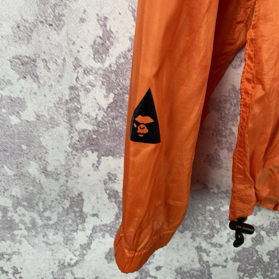 Vintage Bape Bathing Ape Windbreaker Jacket Men’s Y2K Orange Big Logo Size S - Image 4 of 4