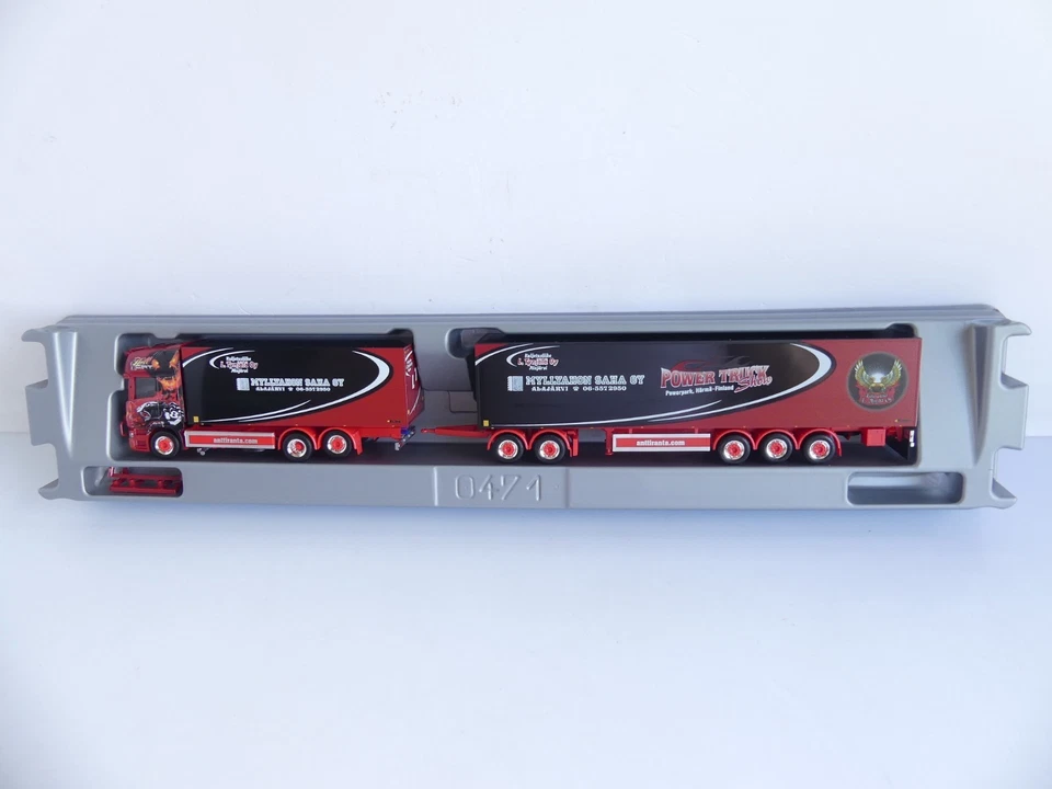 HERPA 1:87 HO CAMION SCANIA R 09 TL HZ + REMORQUE POWER TRUCK SHOW - Photo 2/4