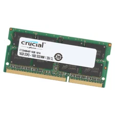 Crucial CT204864BF160B DDR3L 16GB 1600MHz NON ECC SODIMM 2RX8 Notebook Memory