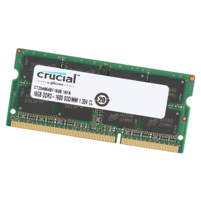 Crucial CT204864BF160B DDR3L 16GB 1600MHz NON ECC SODIMM 2RX8 Notebook  Memory