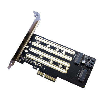 NVMe M.2 SSD to PCIe 3.0 4.0 x4, SATA M.2 SSD to SATA dual-purpose adap-YR