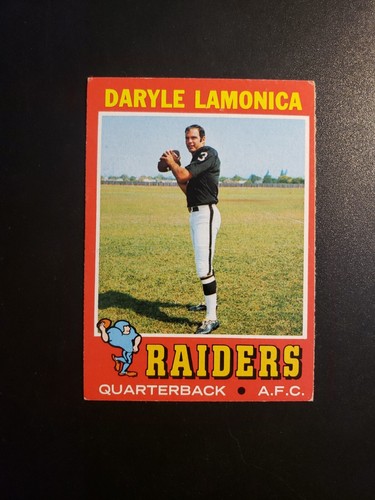 1971 TOPPS FOOTBALL #70 DARYLE LAMONICA VG-EX (PIEGATO) - Foto 1 di 2