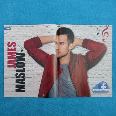 James Maslow POSTER HEY! 2 Seiten Vanessa Mai