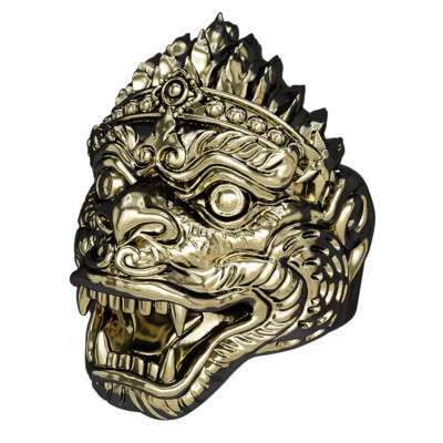 Lord Hanuman Ring King of Monkey Amulet Protection Brass Jewelry