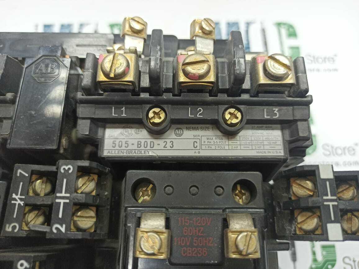 505-B0D-23 SERIES C 595-AA ALLEN-BRADLEY NEMA REVERSING STARTER SL