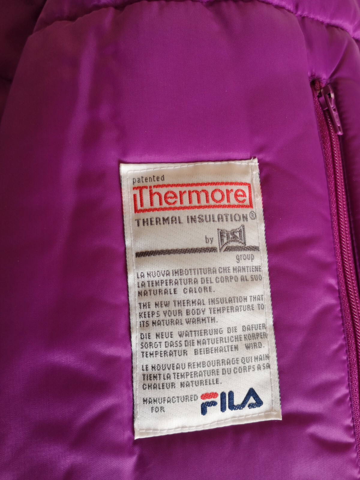 Giacca Fila Sci Originale Ski Team Alberto Tomba TG. 52