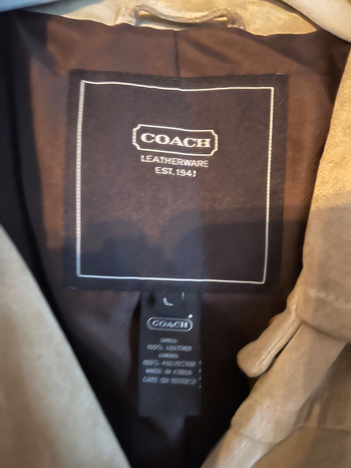 Coach leather coat | eBay