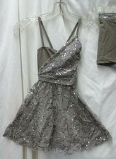 Sequined Girls 2 Piece Jazz / Lyrical Dance Costume Size XS Child by Ingenue.