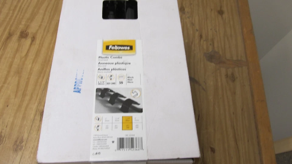 Fellowes 52368 Lot of 50 1-1/2" Plastic Binding Spine 231-340 Sheets Free S&H - Image 2 of 4