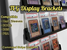 Trading Card Game TCG Displays - Desk / Wall - Fits BGS, PSA, BCCG, Hard Sleeves