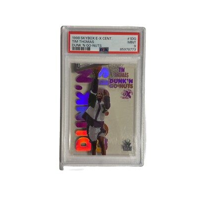 Skybox E-X Century Dunk N Go Nuts Bucks Tim Thomas 1998-1999 Skybox E-X Century Dunk N Go Nuts Bucks Tim Thomas 1998-1999