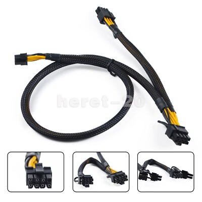 Mini 8pin to 8+8pin GPU PCI Express Power Adapter Cable For HP ML350 ...