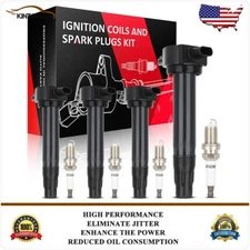 Ignition Coil & Iridium Spark Plug For Jeep Compass Patriot 2.4L 2.0L 2007-2017