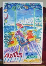  CONSTANTIN (Kostia) TERECHKOVITCH  Vintage 1960 French Travel Lithograph