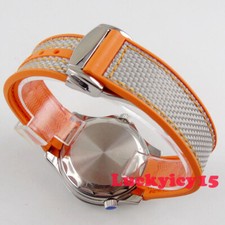 20mm curved end watch band fit for 40mm homage wristwatch rubber/canvas strap