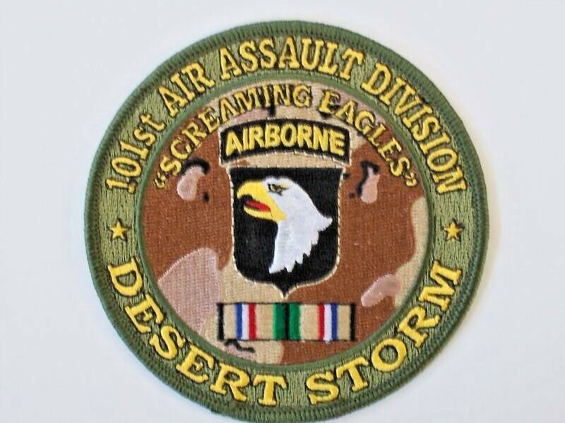 US ARMY 101st AIR ASSAULT DIVISION DESERT STORM SOUTHWEST ASIA MEDAL PATCH (MP)