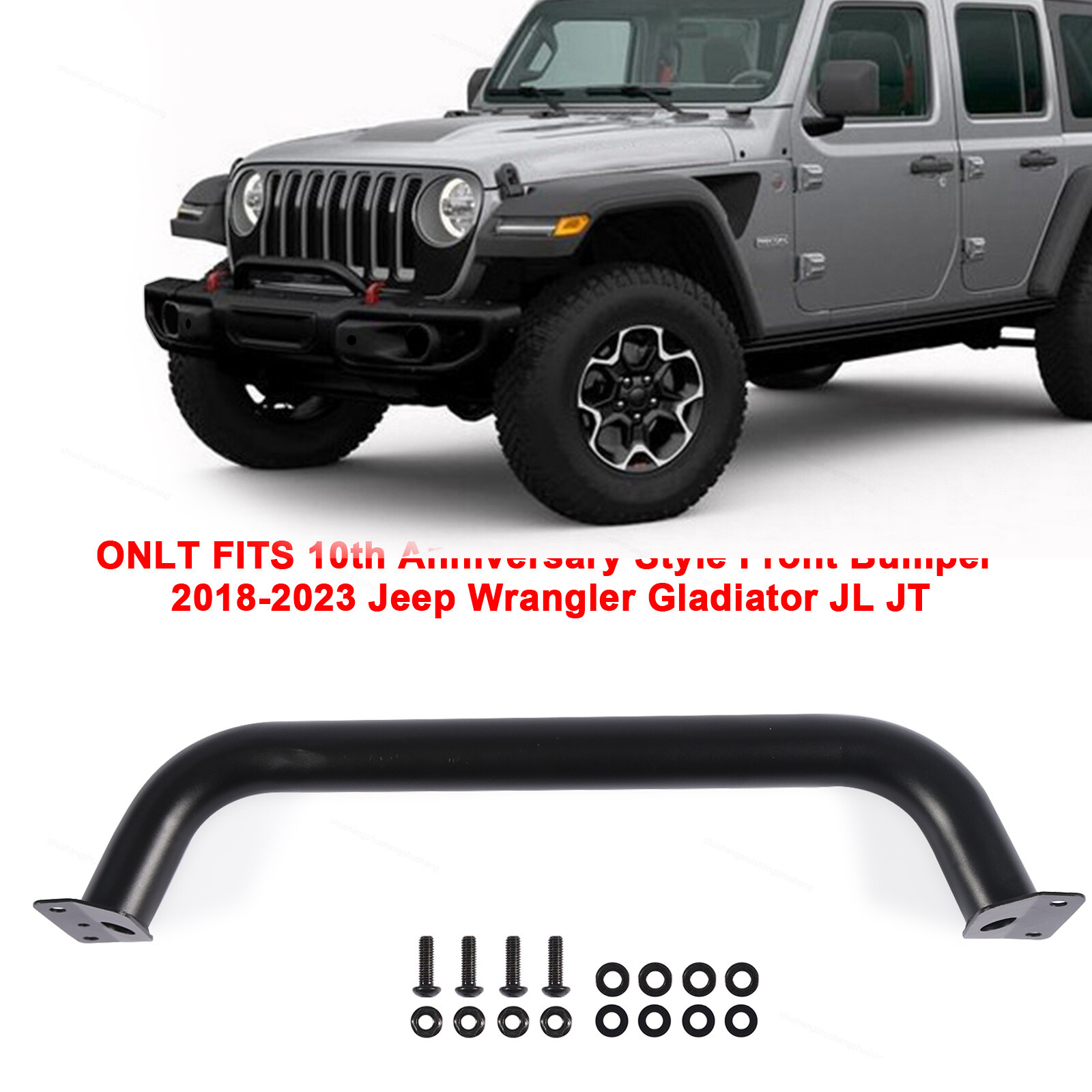 Grille Winch Brush Guard Fits Jeep Wrangler Gladiator JL JT 20182023