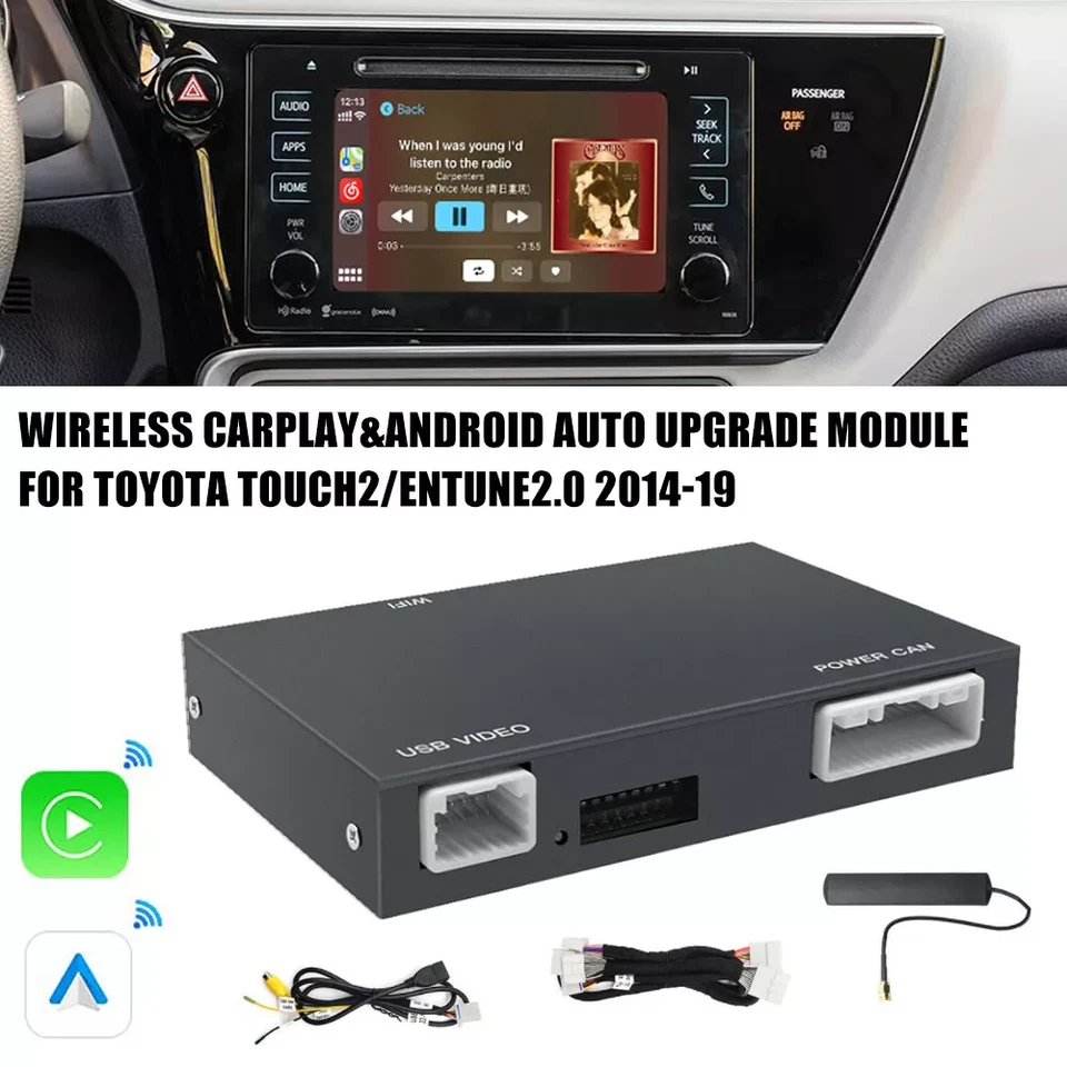 Wireless Carplay Android Auto Retrofit für Toyota Touch2 Entune 2 System 2014-19 - Bild 2 von 4