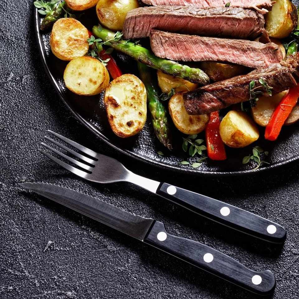 ORION Besteckset für Steaks, Pizza / Messer, Gabeln 12 Stück - Bild 4 von 4