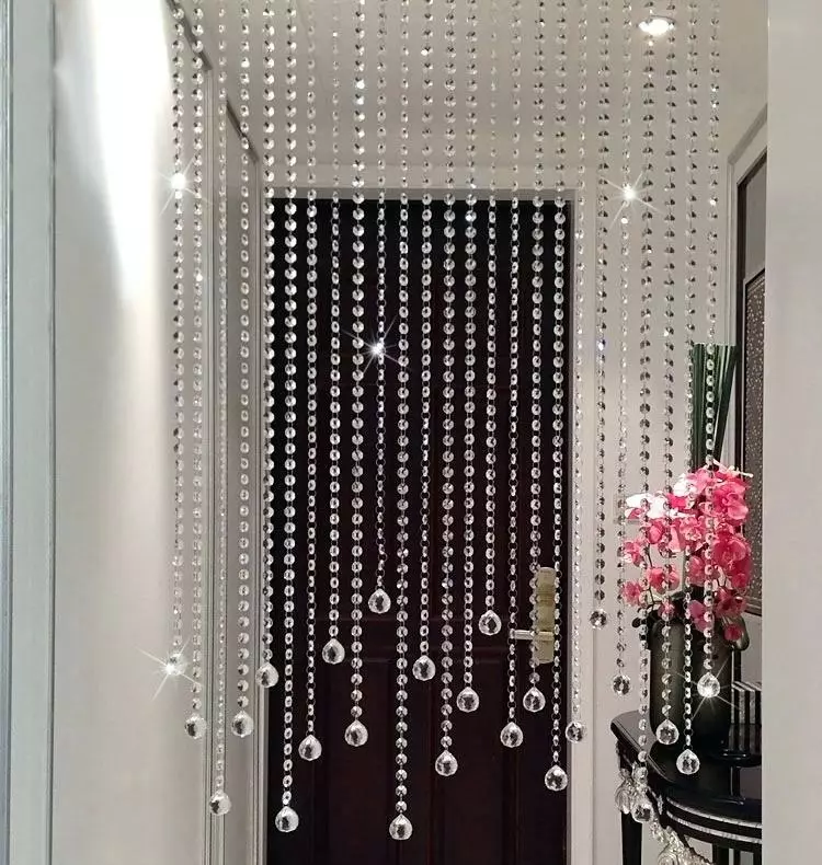 Crystal Glass Bead Curtain Living Room Bedroom Window Door Blinds On  Windows All transparent