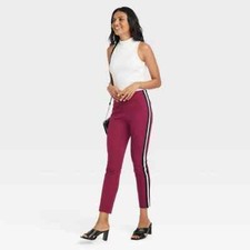 A New Day Women's High-Rise Slim Fit Bi-Stretch Ankle Pants Purple Size 4 NWT