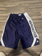 Vintage Champion Washington Huskies Basketball Shorts Men  s Small H