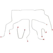 95-99 Tahoe/Yukon/Suburban 4wd, Front Brake Line Kit; Stainless
