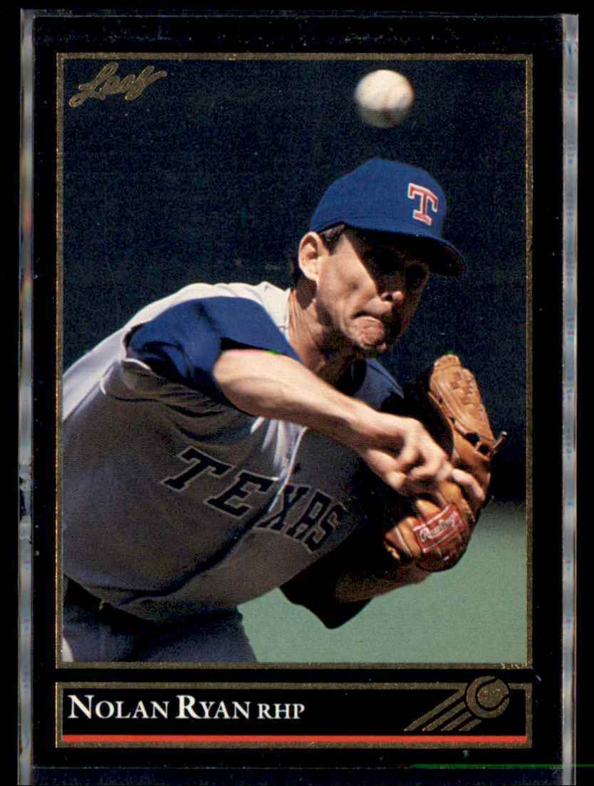1992 Leaf Black Gold Nolan Ryan Texas Rangers #41