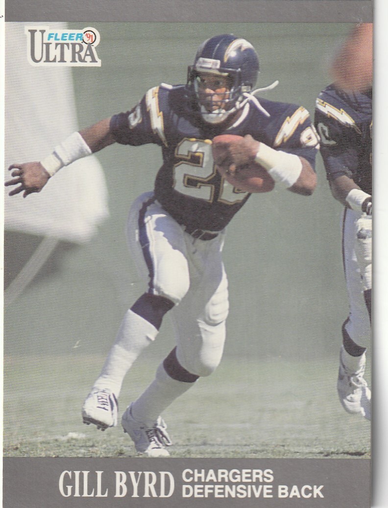 FREE SHIPPING-MINT-1991 Fleer Ultra Gill Byrd #121 CHARGERS
