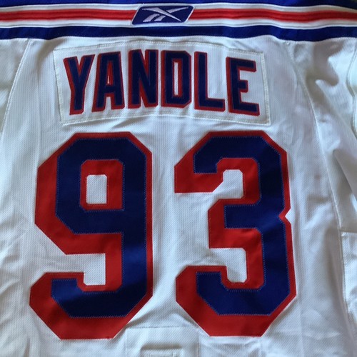 New York rangers hockey jerseys with fight strap Used In Very Good Condition - Picture 6 of 7