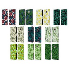 KATERINA KIRILOVA FRUITS & FOLIAGE PATTERNS LEATHER BOOK CASE MOTOROLA PHONES 2