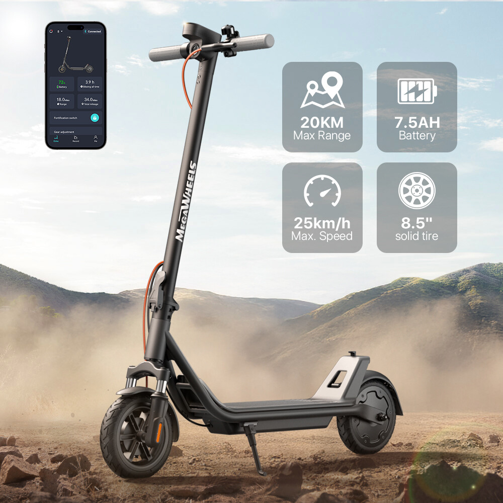 ELECTRIC SCOOTER FOR ADULTS  FOLDABLE SCOOTER +APP &DOUBLE SHOCK ABSORPTION