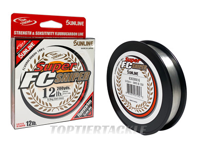 Sunline Super FC Sniper Fluorocarbon 200/165 Yard Spool - Select lb test