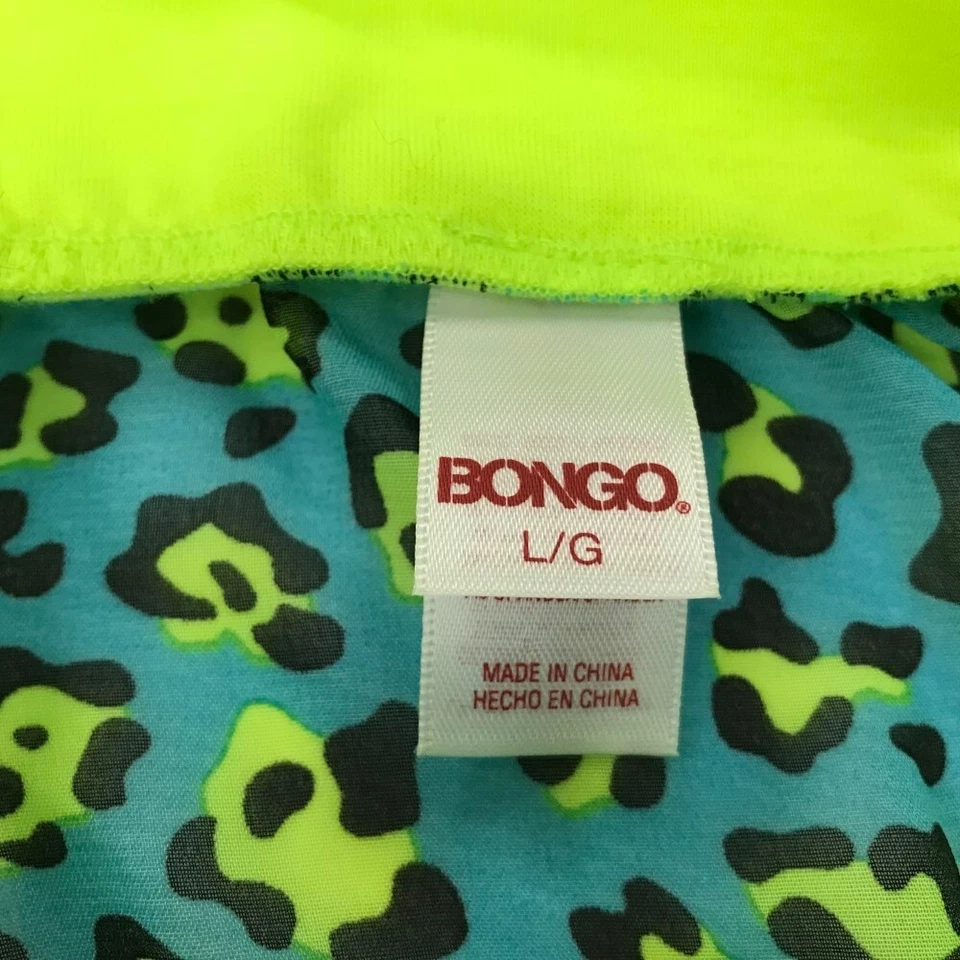 Vestido falda encubierta playa Bongo para mujer talla grande estampado animal neón Foto 4 de 4