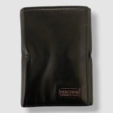 Kenneth Cole Men's Black Nappa RFID Leather Extra-Capacity Trifold Wallet