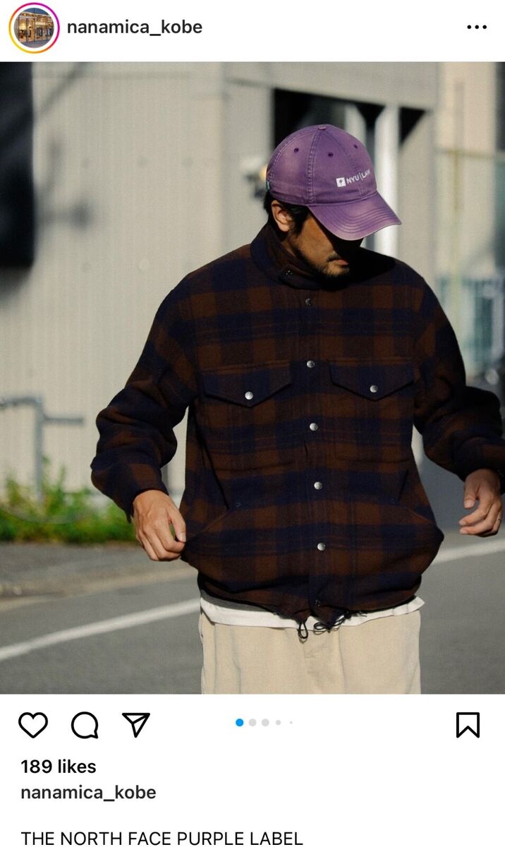 THE NORTH FACE PURPLE LABEL Wool Field CPO Check shirt THE NORTH FACE PURPLE LABEL Wool Field CPO Check shirt