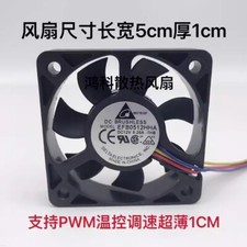 Delta EFB0512HHA 5010 DC12V 0.20A 4-Wire PWM Speed Control Cooling Fan
