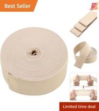 Beige Spool Polyester 2 Inch x 11 Yard Durable Stretchy Crafting DIY Uses