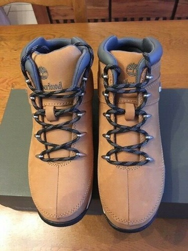 Chaussures Boots Timberland homme Euro Sprint mid Hiker Marron Nubuck Lacets - Photo 3/3