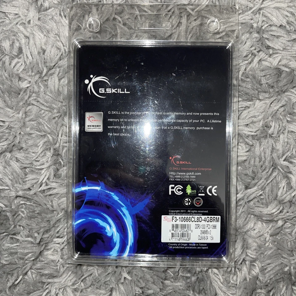 G.SKILL Ripjaws F3-10666CL8D-4GBRM DDR3-1333 4GB (2 x 2GB) Computer Memory RAM - Image 2 of 2