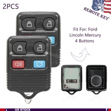 2pcs Replacement Car Keyless Entry Remote Control Alarm Key Fob Clicker For Ford