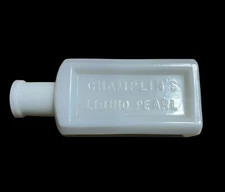 Champlin’s Liquid Pearl Milk Glass Bottle 5”Tall