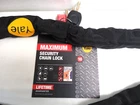 Yale Chain and Lock 1.8m Maximum Sold Secure Gold rating motobike,trailor,ladder