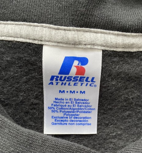 RUSSELL ATHLETIC EUC Disruptor Hoodie Black Oxford Size M Women’s Pink Purple - Picture 4 of 15