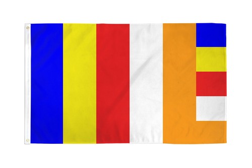 Buddhist Flag 3x5ft Religious Flag - Picture 2 of 2
